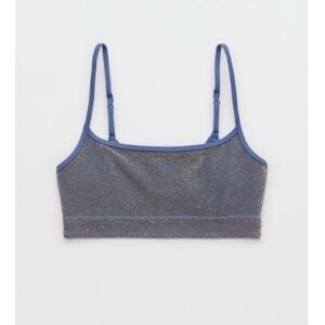 Aerie Sparkle Straight Scoop Bikini Top + Cheekiest Bikini Bottom